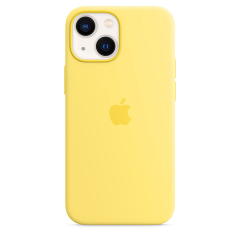 Чехол LUX Silicone Case на iPhone 13 Lemon zest with MagSafe